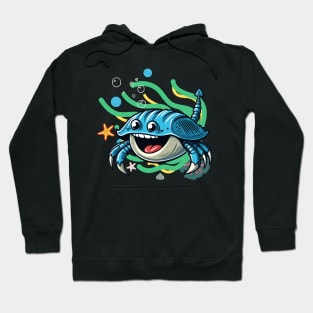 Horseshoe Crab Humor: Comical Marine Hoodie